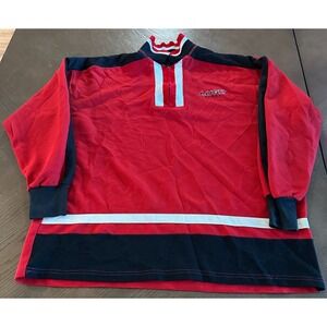 Lugz Sport Vintage XL Red 27'' X 30''‎ Pullover 1/4 Zip Y2K  Streetwear